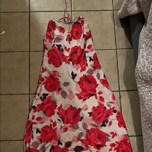 Victoria's Secret Red Floral Dress